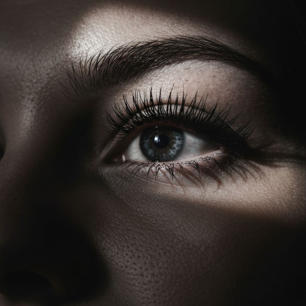 Окрашивание ресниц — до/после